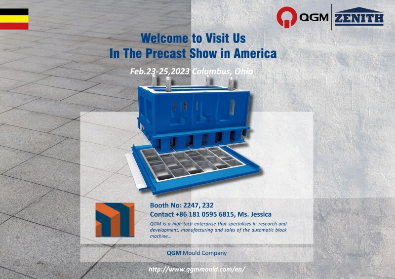 Taispeánfaidh QGM ZENITH Ar The Precast Show 2023
