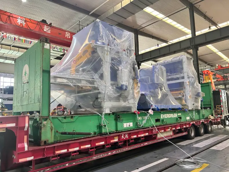 Seoltar líne táirgeachta brící ar scála mór 1500 Quangong Machinery thar lear arís